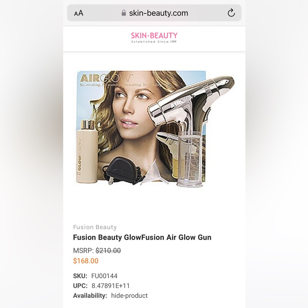 Air glow self tanner liquid is separate just bundle the price will be the same